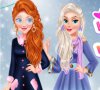 Elsa i Anna zimą
